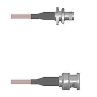 Amphenol Custom Cable Q-0A00M000H009i RF Cable Assemblies BNC-SJB/BNC-SP G142 9I