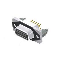 Amphenol CONEC 15-007553 High Density D-Sub Connectors 15POS FEMALE HD SLIMCON DSUB PC TAIL CONTACT CLOSED 4-40 INSERT THREADED REAR SPACE PCB CLIP