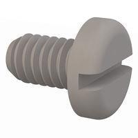 Essentra Components 010832P028 Pan Slotted Pan Slotted Screw, #8-32 Thread, 9/32 Lg