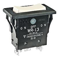 NKK Switches WR13BT Rocker Switches ON-OFF-ON IVORY 15A SCREW LUG ENV SEALED
