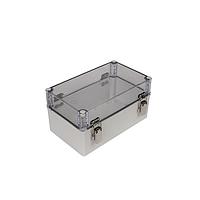 Bud Industries PTH-22506-C Electrical Enclosures PC+10% Fiberglass Box, Self-Locking Latch and Clear Cover (9.8 X 5.9 X 5.1 In)