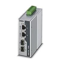 PHOENIX CONTACT 1026765 Ethernet Modules PoE+ Ethernet switch conforms to IEEE 802.3at. Includes two 10/100/1000 Mbps PoE+ ports  two 100/1000 Mbps SFP ports  a total system budget of 60 W  and jumbo frames up to 10240 bytes.