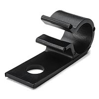 HellermannTyton D15L4 Cable Mounts Screw Mount Cable Clip, 0.59" Max Bundle Dia, 0.31" Mounting Hole Dia, POM, Black, 200/pkg