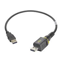 HARTING 09454452910 USB Cables / IEEE 1394 Cables HARTING PushPull V4 v2.0 USB 3.0 Type A, Cable Assembly, PushPull to IP20 USB plug, PVC, 0.5m