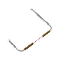 Banner Engineering IAT23S Fiber Optic Sensors Opposed Mode Individual Glass Fiber 36 long; 0.125 dia. Bundle; Stainless Steel Sheath; Right angle threaded sensing tip