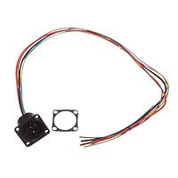 Rosenberger C001-11-500-C Automotive Cables RoPD cable assembly straight panel plug 4-hole-flange black