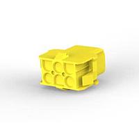 AMP Connectors - TE Connectivity 1-480705-4 Pin & Socket Connectors 06P CAP HSG YEL