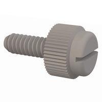 Essentra Components 090632037TEG Knurled Screw Slotted Thumb Screw, #6-32 Thread, 3/8 Lg