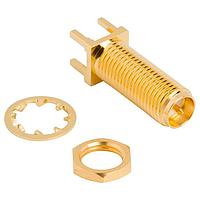 Amphenol RF 132291RP PCB Connectors SMA Str PCB Jk, Tho 50 Ohm, Blkhd, RP