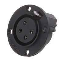 Amphenol Audio AP-4-13 Speaker Connectors FEM CHASIS Round FLNG Machined CONT