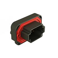 Amphenol SINE Systems AT15-08PB-BM02 Connectors Str Flng Mnt PCB Rcp 8POS Blk Gld Cont B