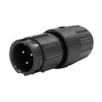 Switchcraft W8280-3PG-321 Standard Circular Connector Mini-Con-X Cable-to-Cable, 3-pin #20, Male, Crimp, Bulk