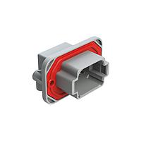 Amphenol SINE Systems AT13-08PA-BM05CP Automotive Connectors 8 Position 90  Flange Mount PCB Receptacle