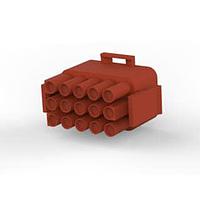 AMP Connectors - TE Connectivity 1-480710-1 Pin & Socket Connectors PLUG 15P BROWN