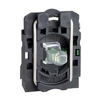 SCHNEIDER ZB5AW0B31TQ Switch Contact Blocks / Switch Kits GREEN 24V PROTECTED LED W/1N/O CONTACT