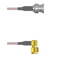 Amphenol Custom Cable Q-0M038000H036i RF Cable Assemblies BNC-SP/SMA-RP G142 36I