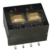 CTS Electronic Components 204-122ST DIP Switches 2 switch sections SPDT