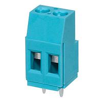 Same Sky (formerly CUI Devices) TB009-508-02BE Fixed Terminal Blocks Terminal block, screw type, 5.08 , horizontal, 2 poles, CUI Blue, slotted screw, PCB mount