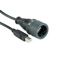 Bulgin PXP6040/A/3M00 Connectors USB cable assembly A to B 3M00