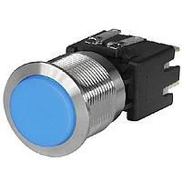 Schurter 1241.8559 Pushbutton Switches 12A, 250VAC, 22mm BRIGHT BLUE 1 POLE