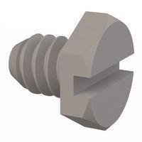 Essentra Components 010440X014 Hex Slotted Hex Slotted Screw, #4-40 Thread, 9/64 Lg