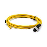 Amphenol LTW M12A-03BFFM-SL8B10 Sensor Cables / Actuator Cables M12 Circular Metric Connector, A Code, Metal, 4A, 03 pins, Female Connector, Female Contact, Straight, Screw Thread, Overmolded, Length 10000mm, IP68 / IP69K