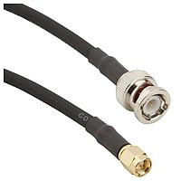 Amphenol RF 245101-04-06.00 RF Cable Assemblies BNC St Plug to SMA Strt Plug RG58 6in