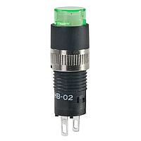NKK Switches HB02KW01-5F-FB Panel Mount Indicators / Switch Indicators RND INDCTR GREEN LED GRN LENS/WHT DIFUSER