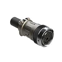 Amphenol SINE Systems AHDM06-24-18SR-059 Connectors Plug Kit, shell size 24, 18 positions, socket, reduced diameter seal, wide thread, cable clamp backshell