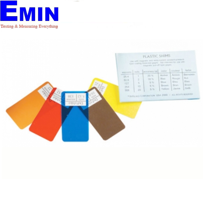 Reference accessories used for coating thickness gauge verification and setup