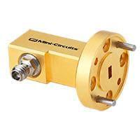 Mini-Circuits WR12-10R+ RF Adapters - Between Series 1.0 mm-Female to WR12 UG387/U Flange Waveguide Coax Adapter Right Angle 60 - 90 GHz