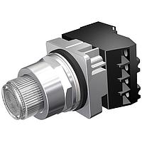 SIEMENS 52PT6HAAB Push-to-Test PTT/ILL PB,MOM,XFMR,240V,CLR,1NO-1NC,LED