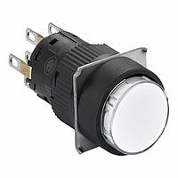 SCHNEIDER XB6EAF1B2P Pushbutton Switches IPB Latching, Round, white, 24V, 2 NO/NC