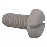 Essentra Components 011224P050 Pan Slotted Pan Slotted Screw, #12-24 Thread, 1/2 Lg