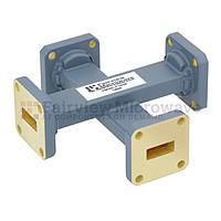 Fairview  FMWCP1039 20 dB WR-42 Waveguide Crossguide Coupler With UG-595/U Square Cover Flange from 18 GHz to 26.5 GHz