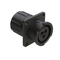 Amphenol SINE Systems FLS012N3SHEC03 Connectors 3 POS SQUARE FLANGE RECEPT