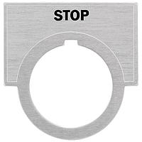 SIEMENS 52NL04 Legend Plate, Stop ACCESSORY, LEGEND  STOP