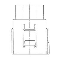 Yazaki 7282557410 Plug Housing CONN 8P 110 DARK GRY
