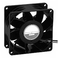 Orion Fans OD8038-12MB-VXC Vaneaxial DC Vane Axial Fan, High Static Pressure, 80x80x38mm, 12VDC, 89CFM, Ball, Wire