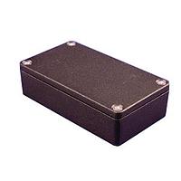 Hammond Manufacturing 1550Z106BK Thick Wall, Water-Tight Diecast Aluminum Box 4.54x.99x2.58" Black