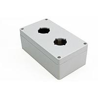 Hammond Manufacturing 1554PB2 Pushbutton Enclosures Pushbutton Enclosure 2 PB x 30.5mm - 6.3 x 3.5 x 2.4in - Polycarbonate - N4X