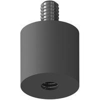 Essentra Components QM1T Round Vibration Mnt,Thrd ML/Fem,Blk,#6-32