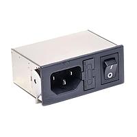 Delta Electronics, Inc. 06AK2 Modules Power Entry Module EMI Filter, 115/250VAC, 6A, Snap-In, N/A-Lug, SIP Switch
