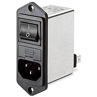 Schaffner FN282B-10-06 Inlets 10A MEDICAL FASTON COMPCT PWR ENTRY MOD