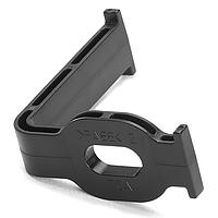 HellermannTyton 151-01311 Building Clip Bundling Clip, 90 Deg with 6.5x12.5 Oval Hole, 40mm Long, PA66HIRHSUV, Black, 4000/ctn
