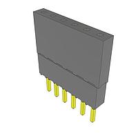 Samtec ESQ-106-23-G-S Sockets Elevated Socket Strip, 0.100" Pitch