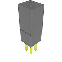 Samtec ESQ-102-23-G-D Sockets Elevated Socket Strip, 0.100" Pitch