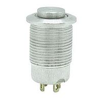 Dailywell MPB12-A02HE-1-JR-12V Metal Pushbutton Switch Anti-Vandal24VDCWhite LED,SPST,OFF-(ON)Solder Lug,IP67