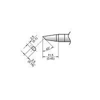 HAKKO T39-BCF2535 Bevel Tip (2.5 mm / 45° × 11.5 mm)