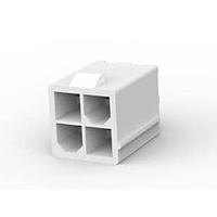 AMP Connectors - TE Connectivity 1586037-4 Shrouded VERT HDR NO PEGS 4P